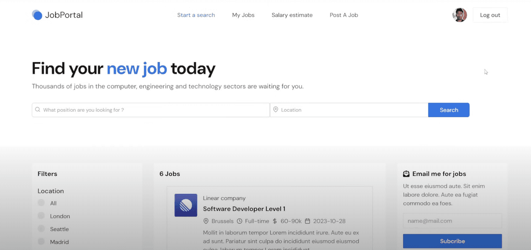 Modern Job Portal